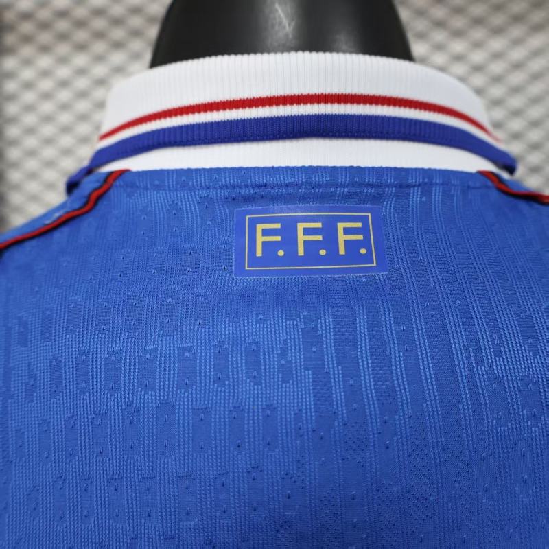 1998 World Cup France Home Retro Jersey Player Version Final