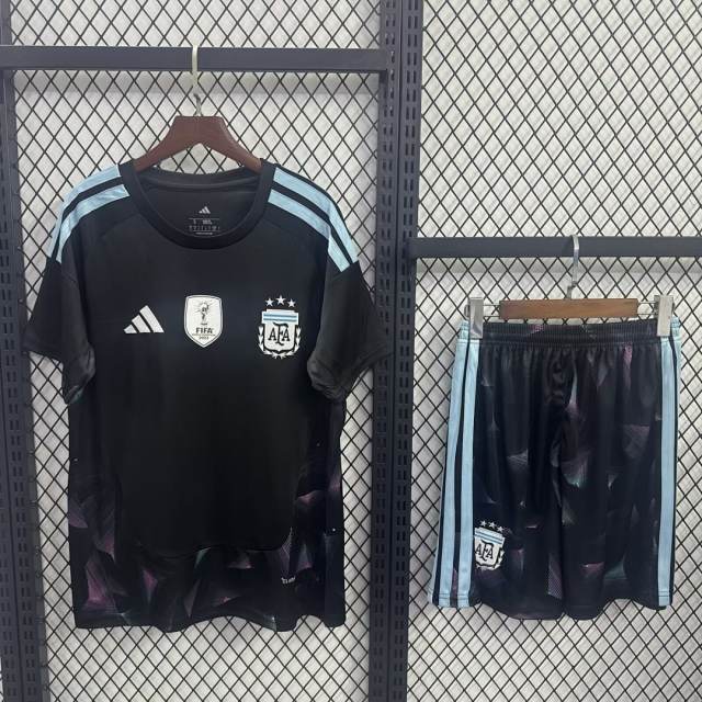 2026 World Cup Argentina Goalkeeper Kids Jersey 