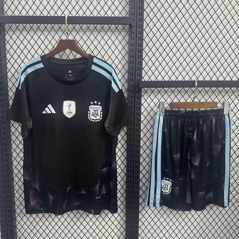 2026 World Cup Argentina Goalkeeper Kids Jersey 