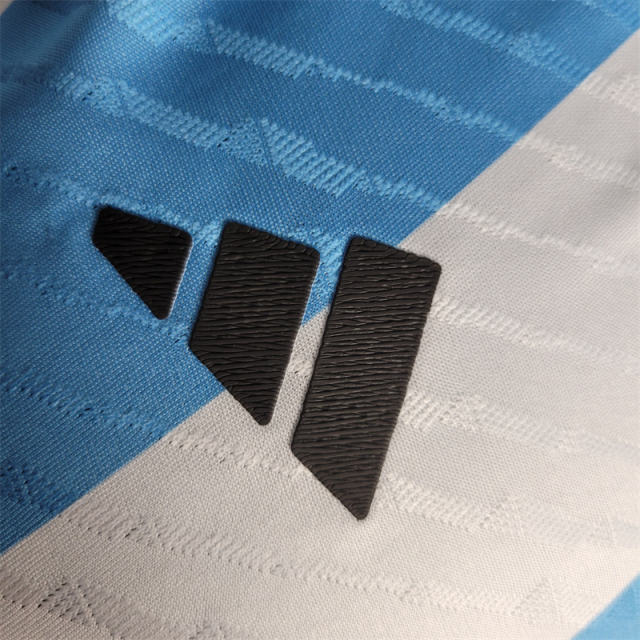 2022 World Cup Argentina 2-Star Home Retro Jersey Player Version