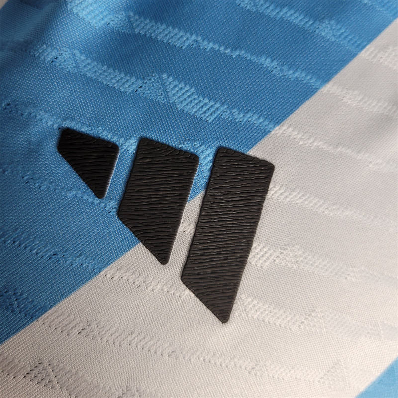 2022 World Cup Argentina 2-Star Home Retro Jersey Player Version