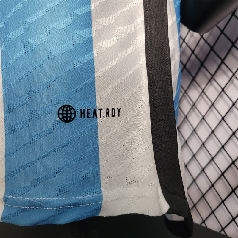 2022 World Cup Argentina 2-Star Home Retro Jersey Player Version
