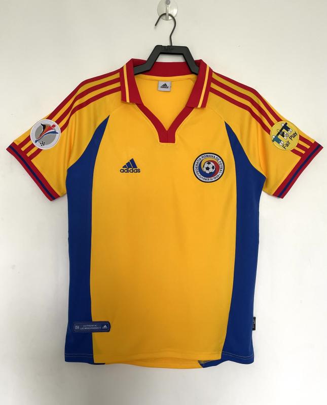 2000 UEFA Euro Romania Home Retro Jersey 