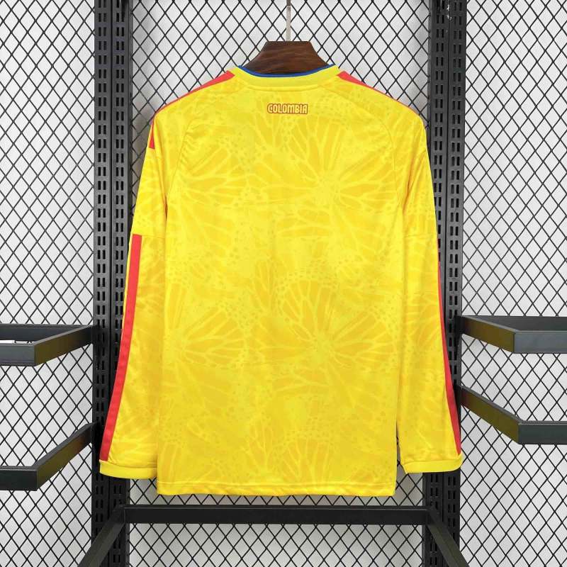 2026 World Cup Colombia Home Jersey Long Sleeve