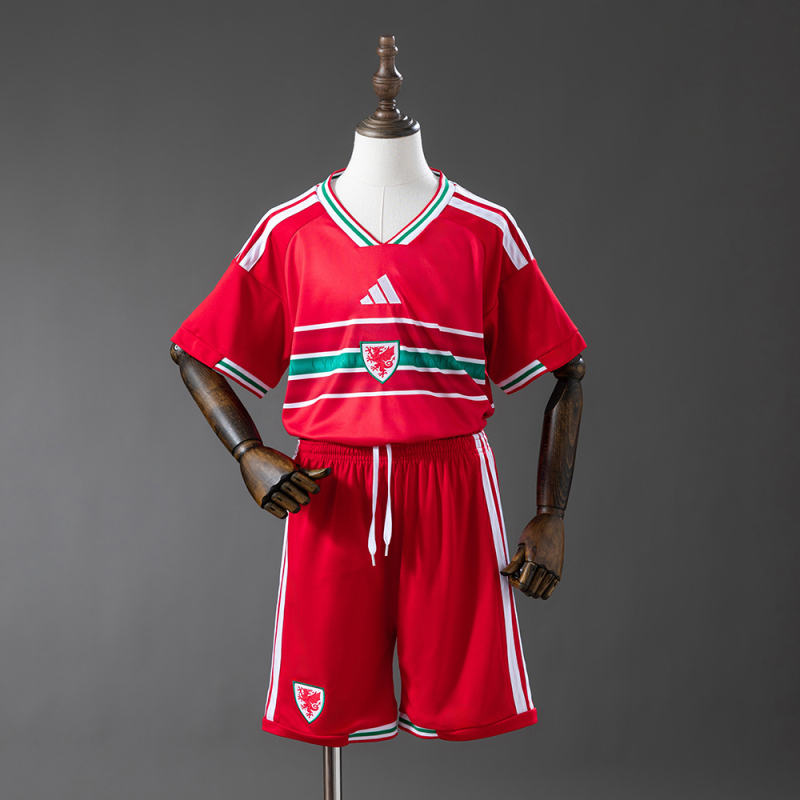 2026 World Cup Wales Home Kids Jersey