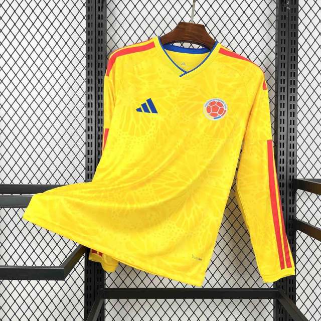 2026 World Cup Colombia Home Jersey Long Sleeve