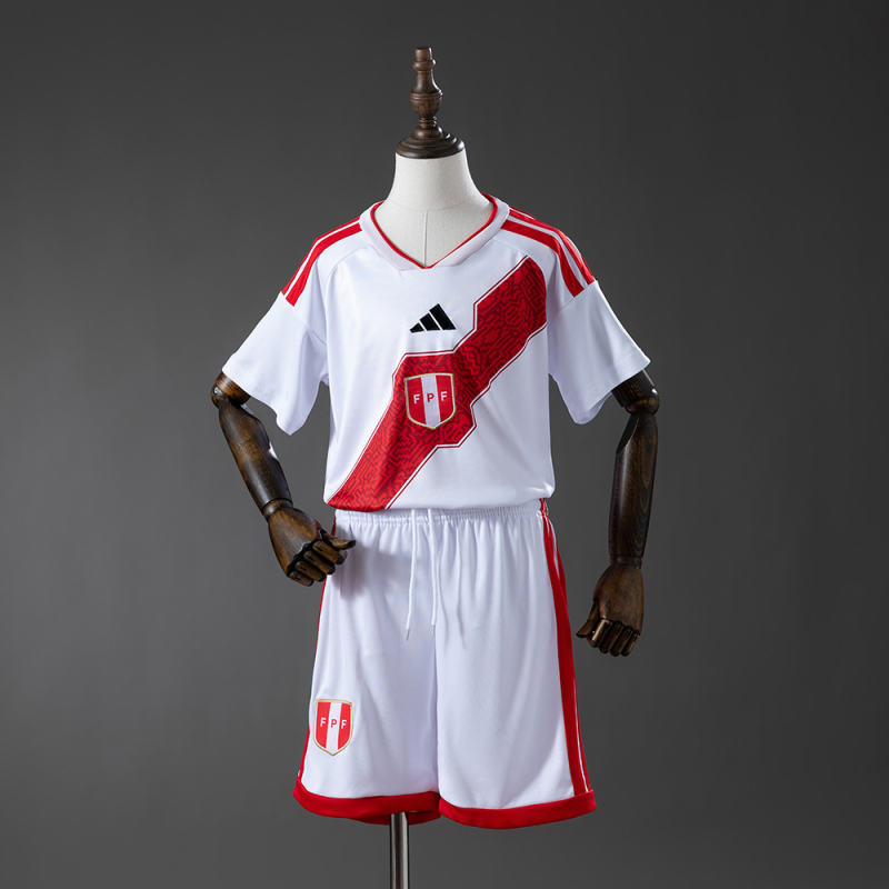 2026 World Cup Peru Home Kids Jersey 
