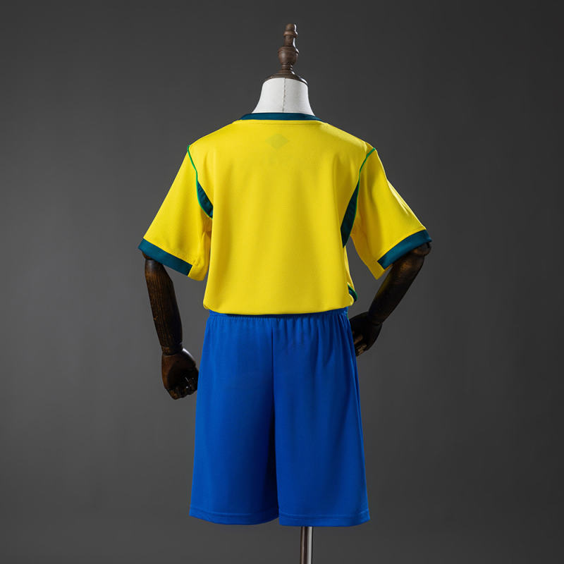 2026 World Cup Brazil Home Kids Jersey 