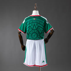 2026 World Cup Mexico Home Kids Jersey 