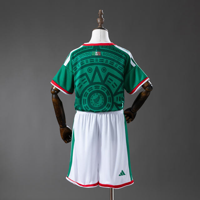 2026 World Cup Mexico Home Kids Jersey 