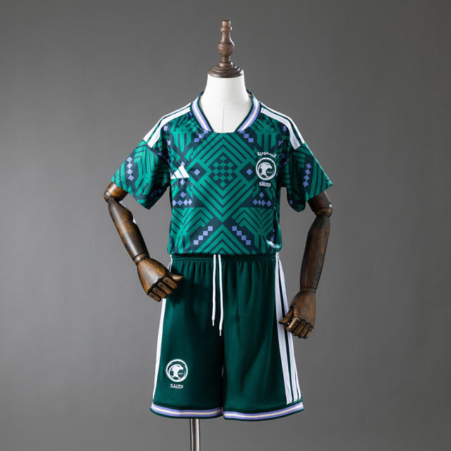 2026 World Cup Saudi Arabia Home Kids Jersey 