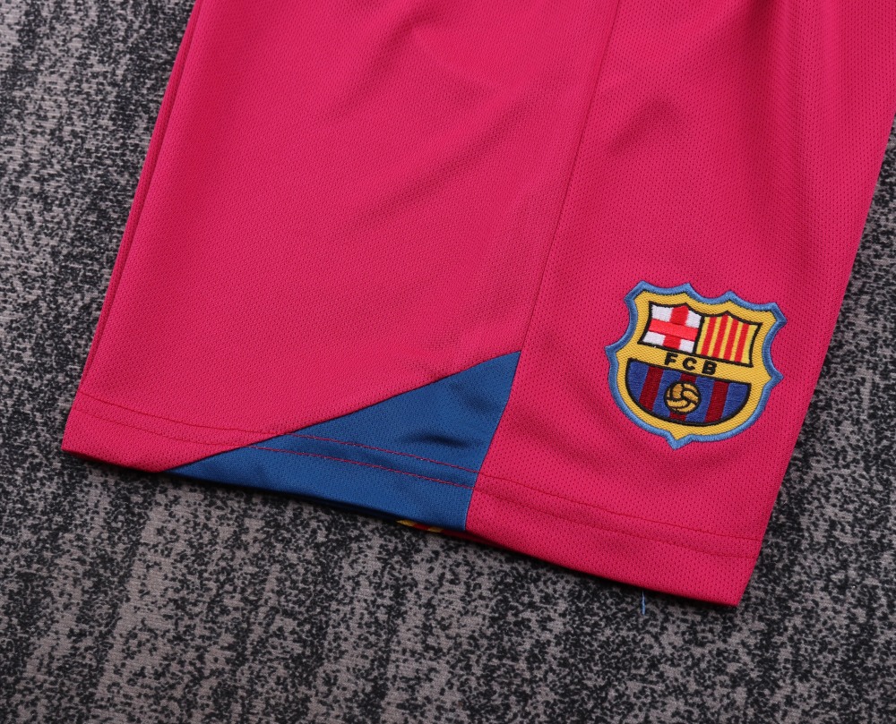 2005/06 Barcelona Home Retro Kids Jersey Long Sleeve
