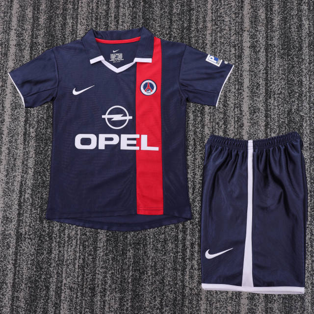 2001/02 PSG Home Retro Kids Jersey 