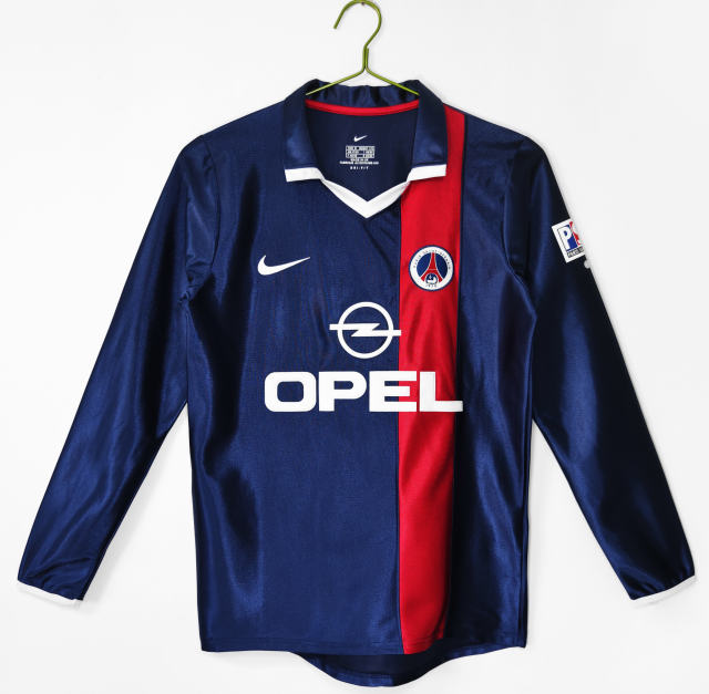 2001/02 PSG Home Retro Jersey Long Sleeve