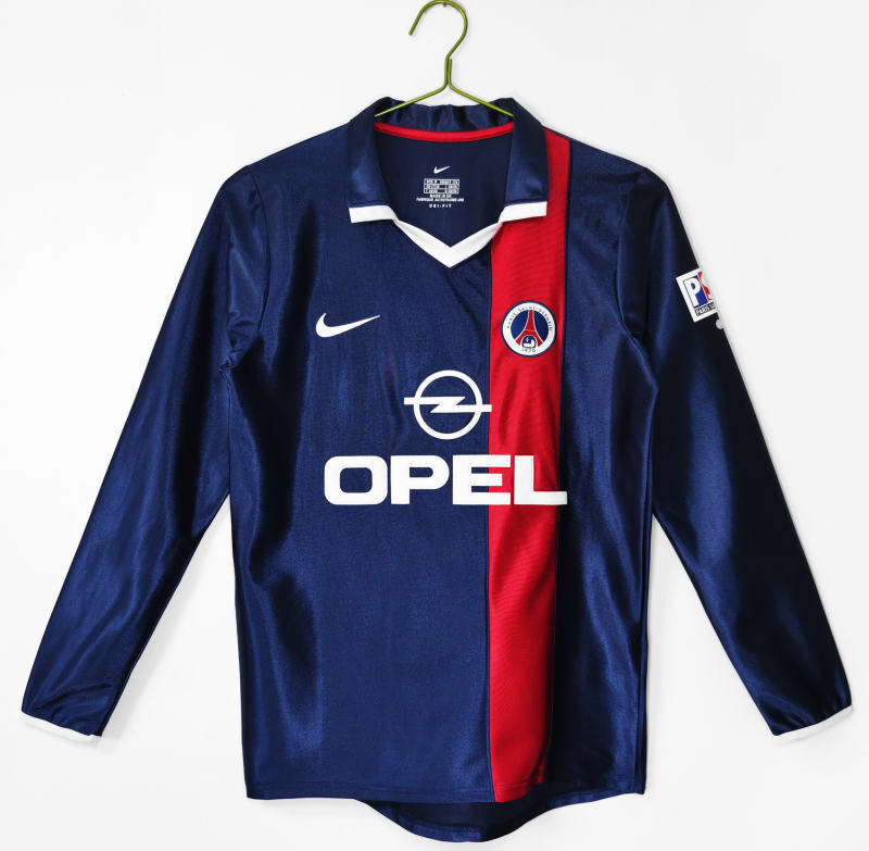 2001/02 PSG Home Retro Jersey Long Sleeve