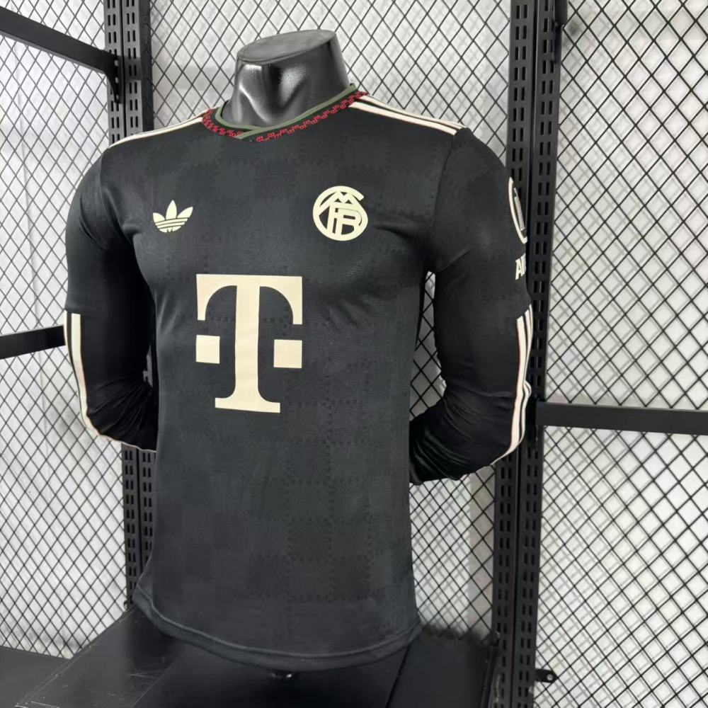 2025/26 Bayern Munich Third Away Jersey Player Version Long Sleeve  
