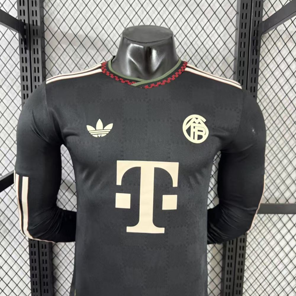 2025/26 Bayern Munich Third Away Jersey Player Version Long Sleeve  