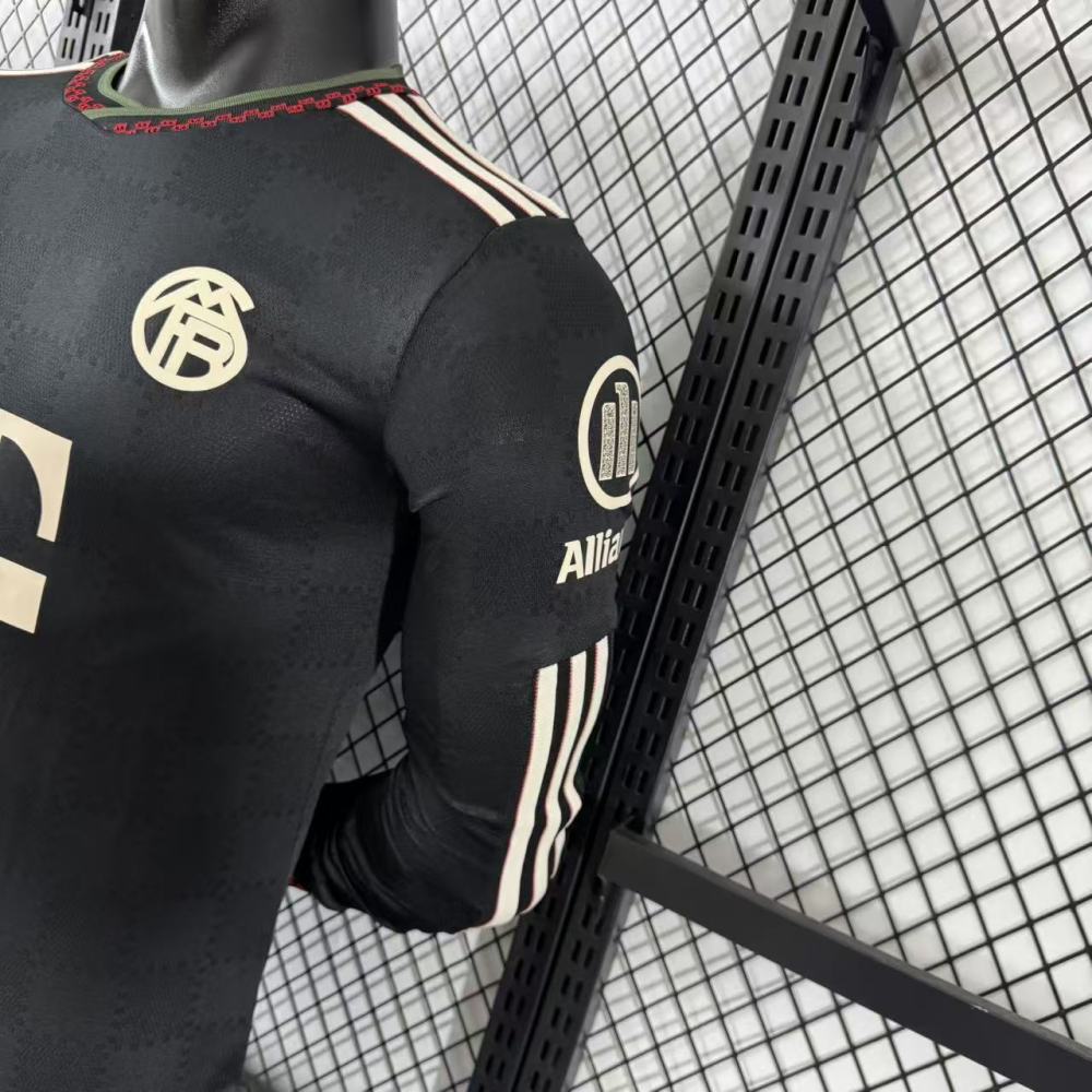 2025/26 Bayern Munich Third Away Jersey Player Version Long Sleeve  
