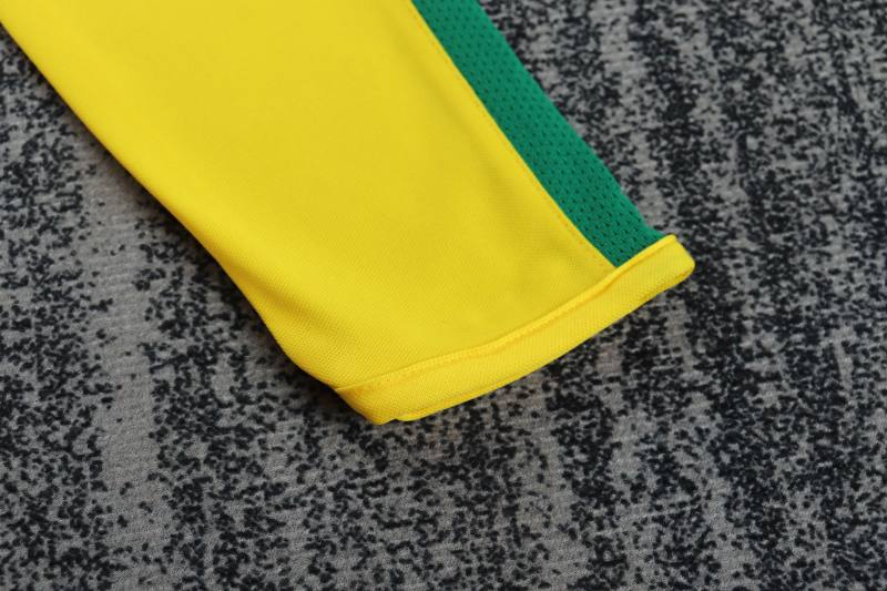 2002 World Cup Brazil Home Retro Kids Jersey Long Sleeve