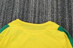 2002 World Cup Brazil Home Retro Kids Jersey Long Sleeve