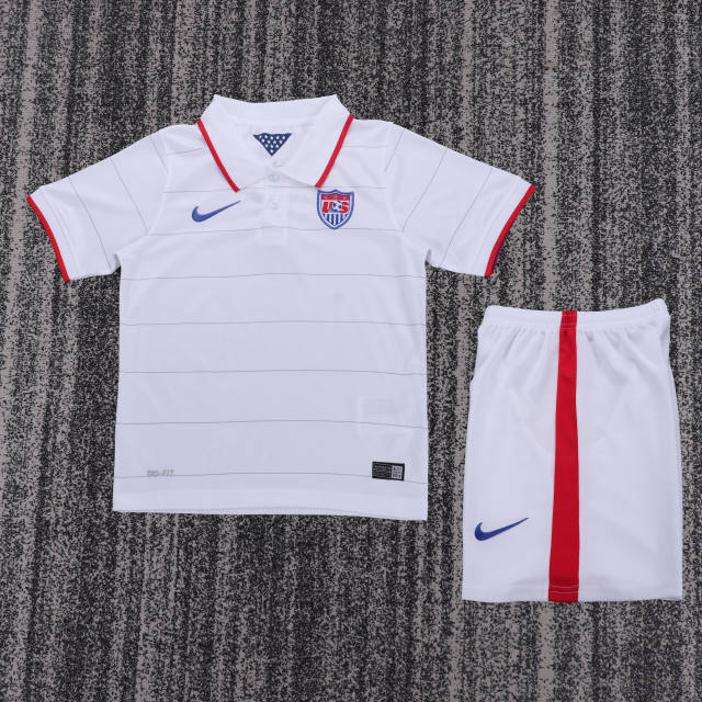2014 World Cup USA Home Retro Kids Jersey 