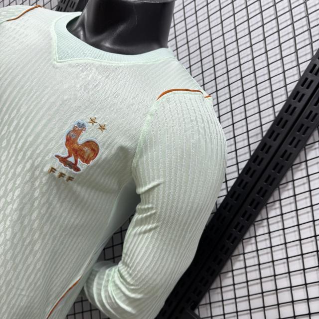 2026 World Cup France Away Jersey Player Version Long Sleeve