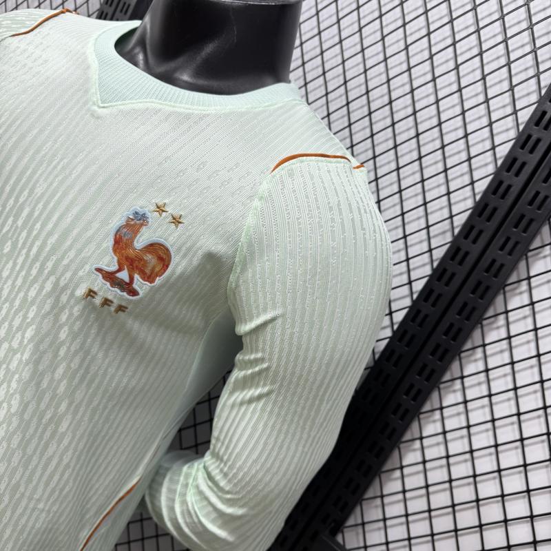 2026 World Cup France Away Jersey Player Version Long Sleeve