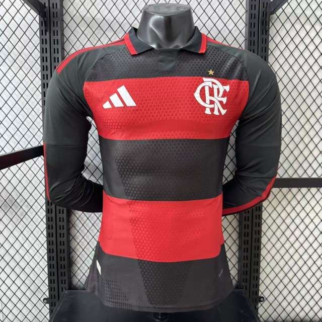 2026/27 CR Flamengo Home Jersey Player Version Long Sleeve