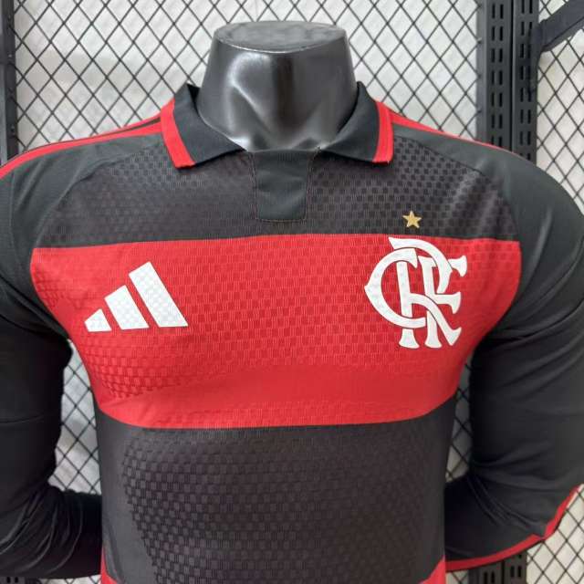 2026/27 CR Flamengo Home Jersey Player Version Long Sleeve