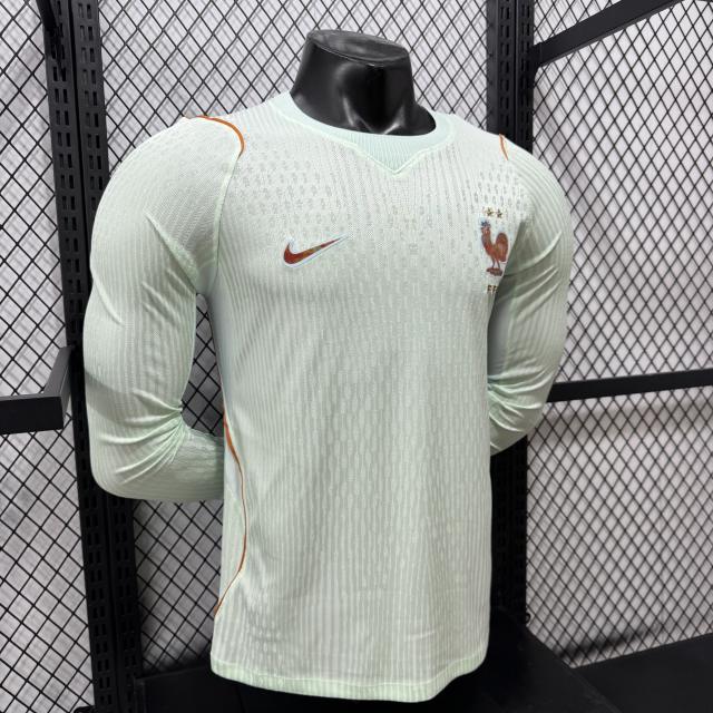 2026 World Cup France Away Jersey Player Version Long Sleeve