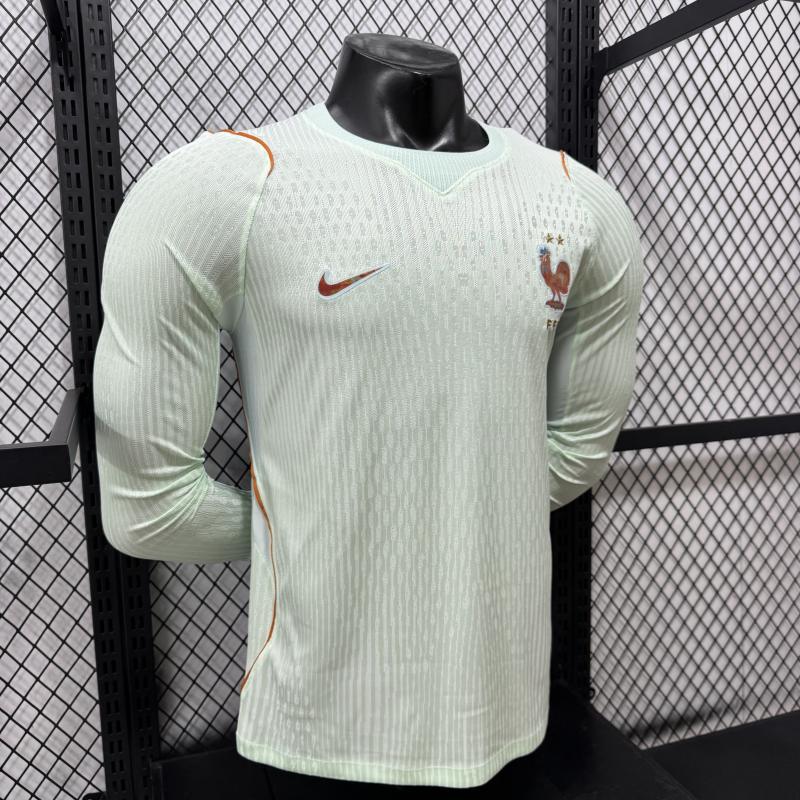2026 World Cup France Away Jersey Player Version Long Sleeve