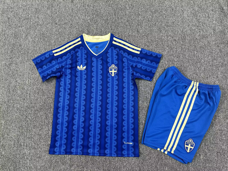 2026 World Cup Sweden Away Kids Jersey
