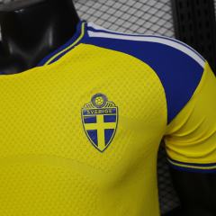 2026 World Cup Sweden Home Jersey Player Version