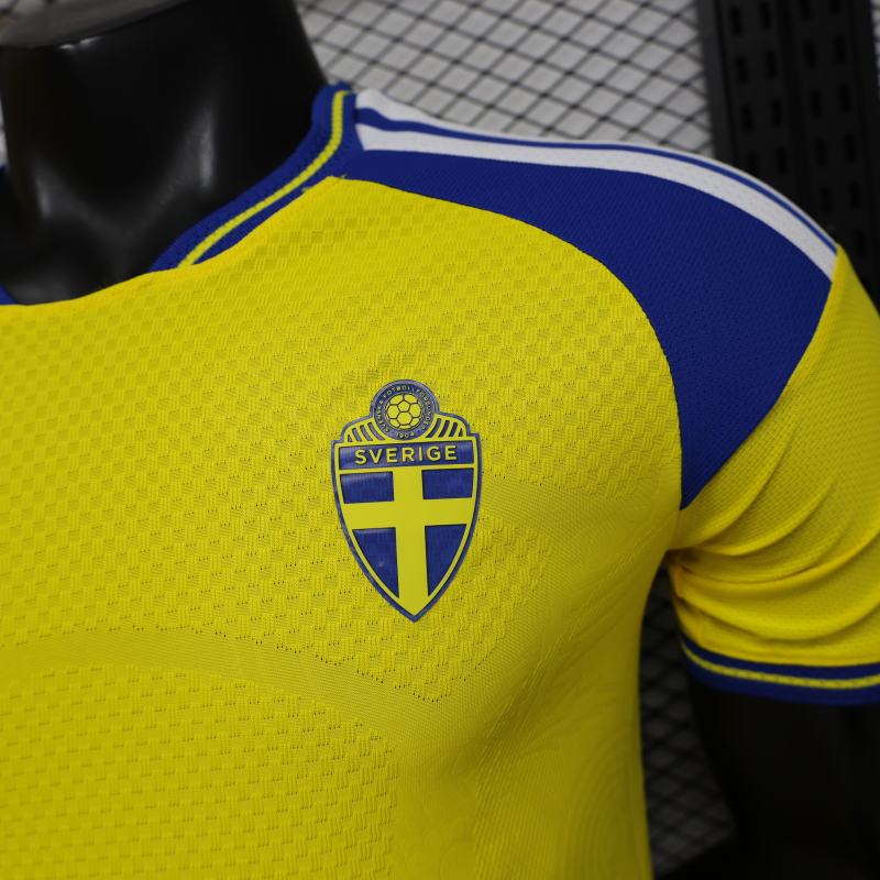 2026 World Cup Sweden Home Jersey Player Version