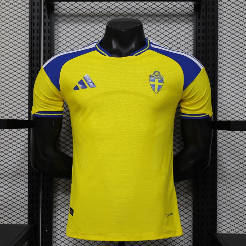 2026 World Cup Sweden Home Jersey Player Version