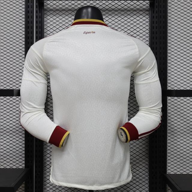2026 World Cup Spain Away Jersey Player Version Long Sleeve