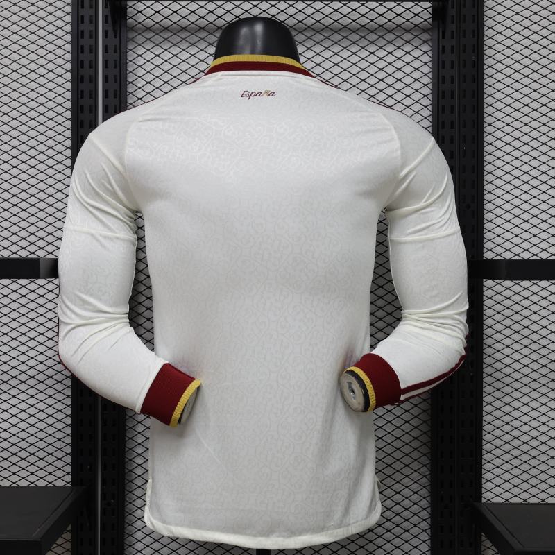 2026 World Cup Spain Away Jersey Player Version Long Sleeve