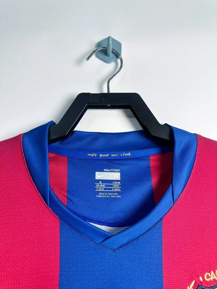 2007/08 Barcelona Home Retro Jersey Long sleeves