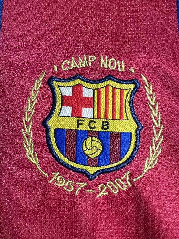2007/08 Barcelona Home Retro Jersey Long sleeves