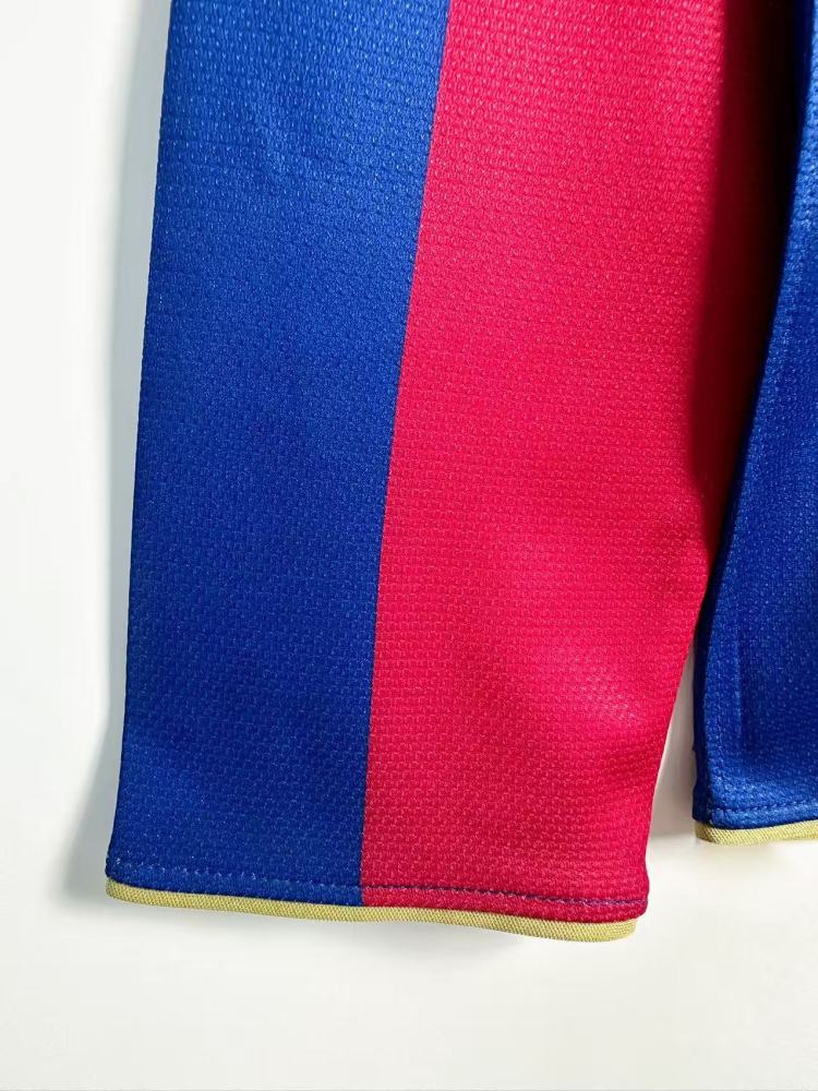 2007/08 Barcelona Home Retro Jersey Long sleeves