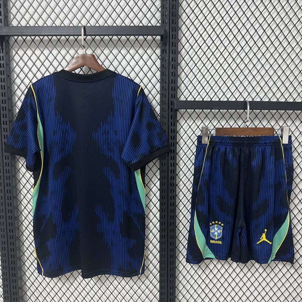 2026 World Cup Brazil Away Kids Jersey 