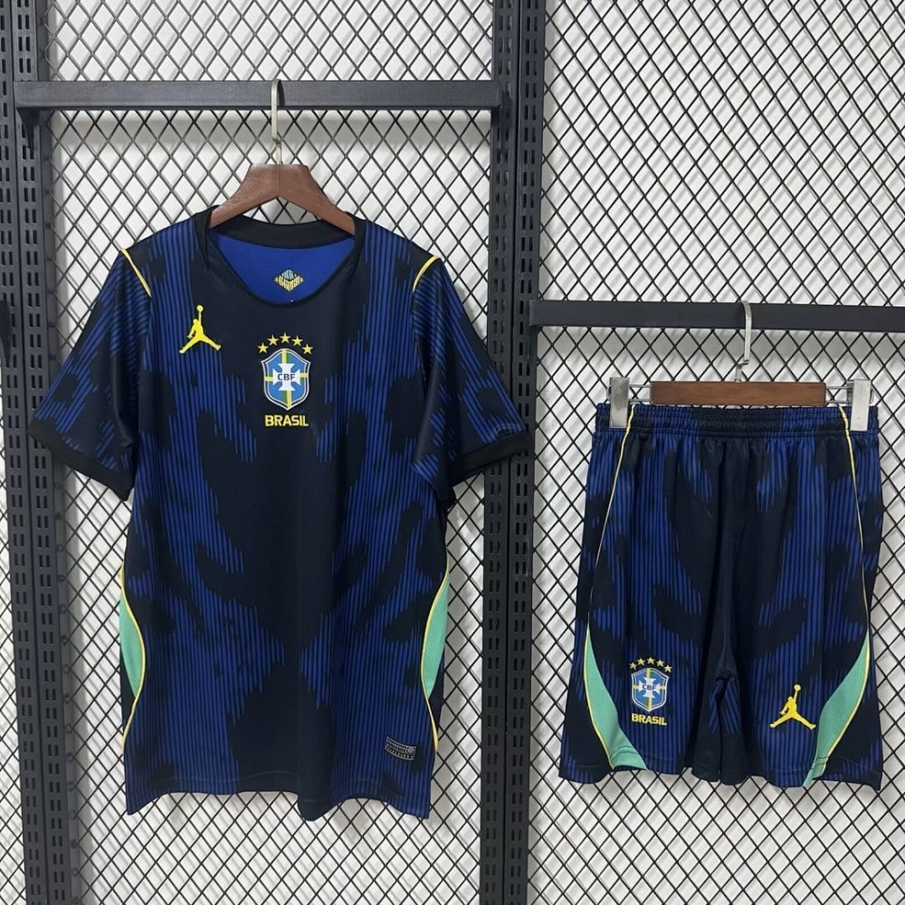 2026 World Cup Brazil Away Kids Jersey 