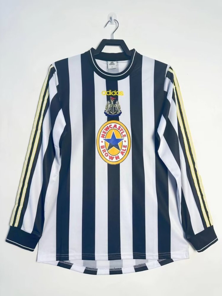 1997/99 Newcastle United Home Retro Jersey Long Sleeve