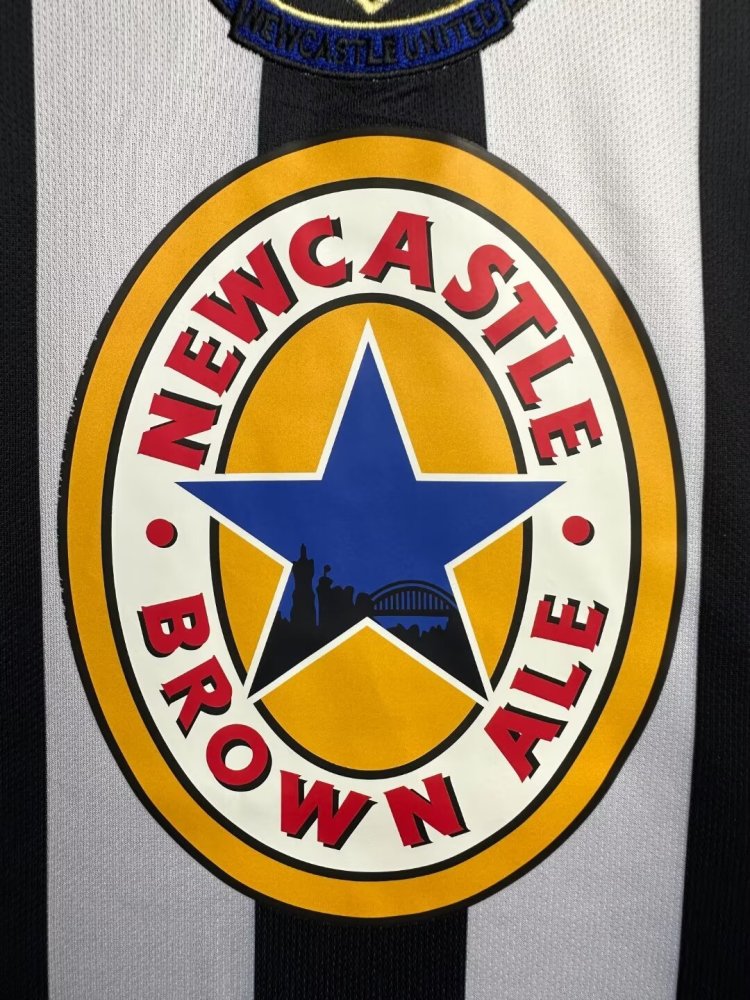 1997/99 Newcastle United Home Retro Jersey Long Sleeve