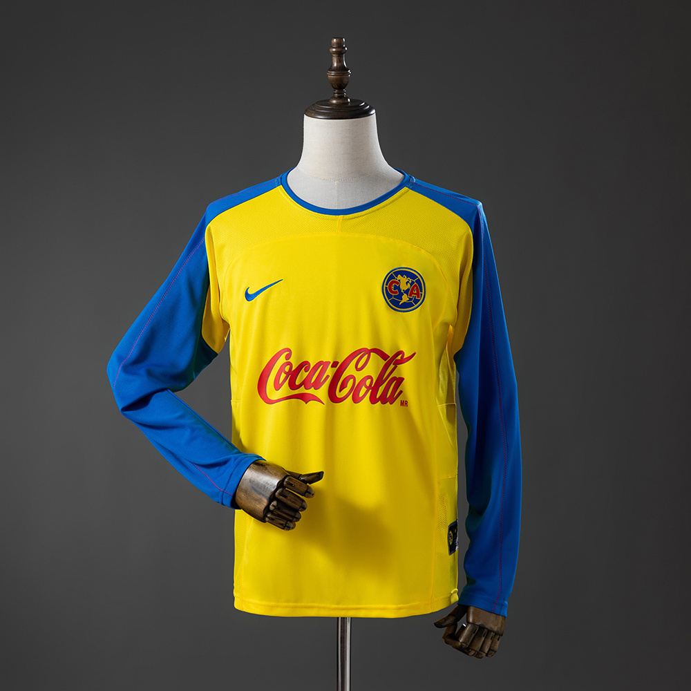 2003/04 Club America Home Retro Jersey Long Sleeve