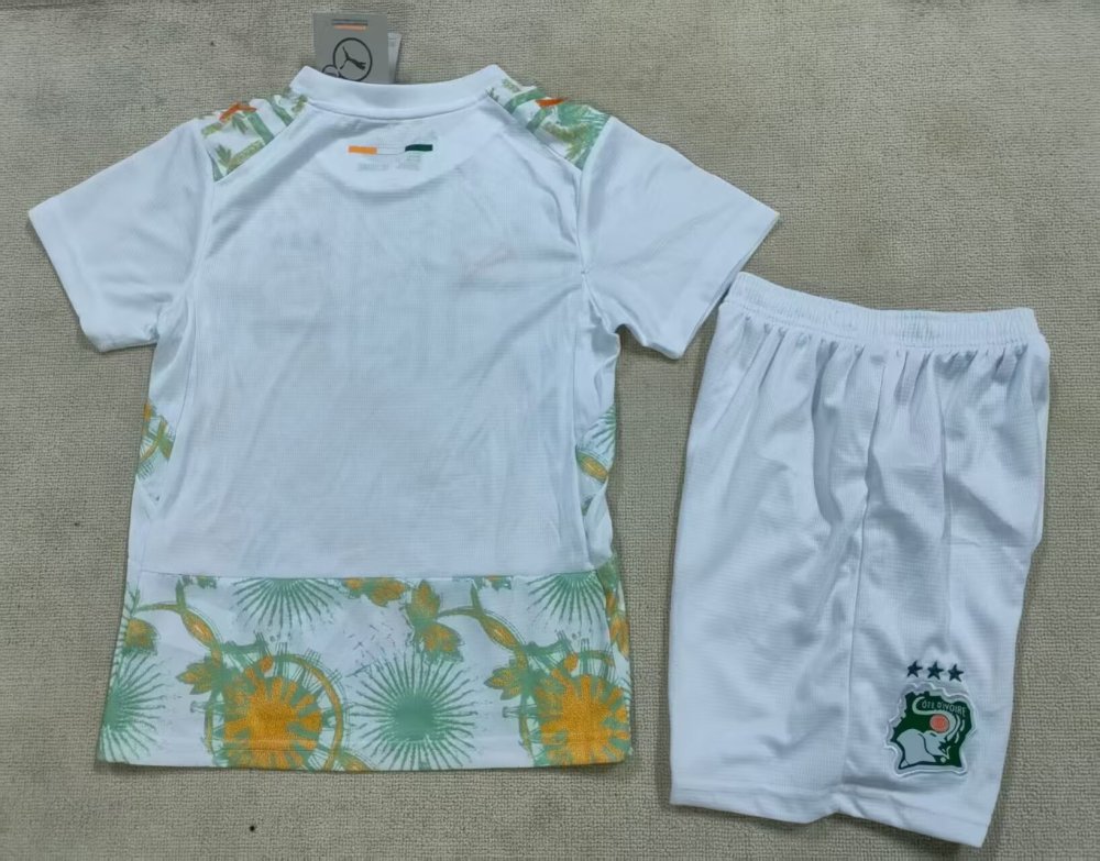 2026 World Cup Ivory Coast Away Kids Jersey 