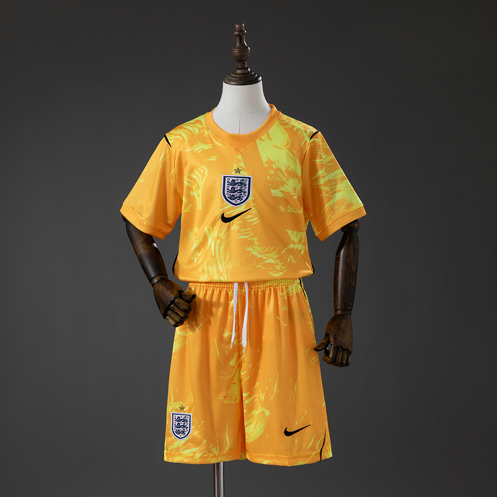 2026 World Cup England Goalkeeper Kids Jersey 
