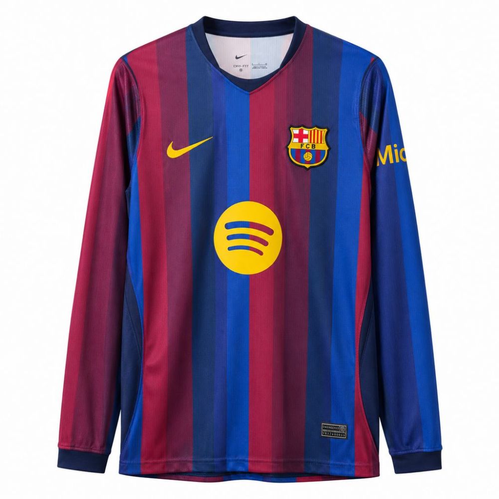 2026/27 Barcelona Home Jersey Long Sleeve