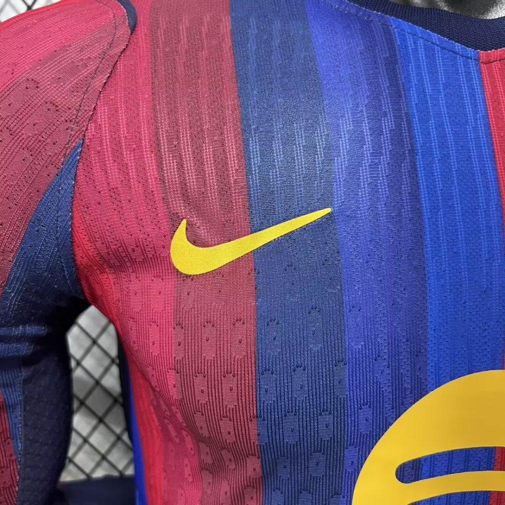 2026/27 Barcelona Home Jersey Player Version Long Sleeve