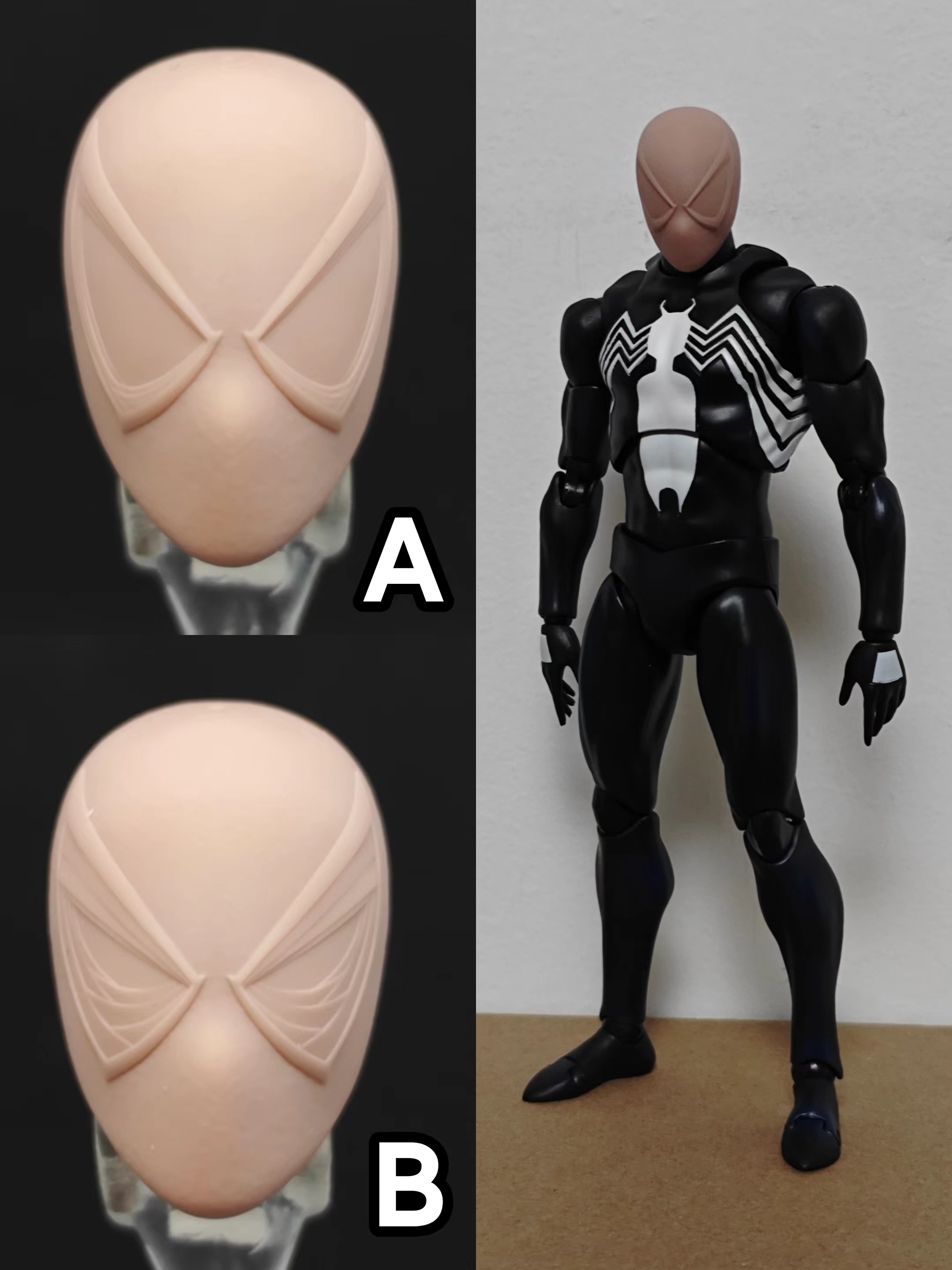 Spider-Man spiderman game Symbiote Anti-Venom unpainted headsculpt bm23336